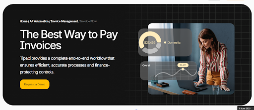 Tipalti Invoice Approval Automation Landing Page