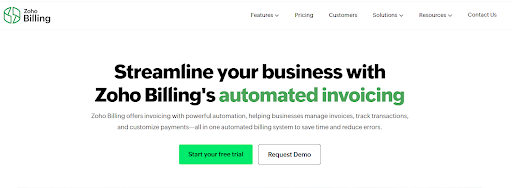 Zoho Billing Invoice Approval Automation Landing Page