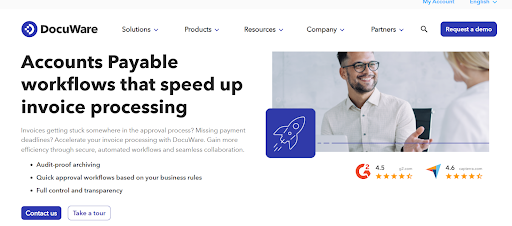 DocuWare Invoice Approval Automation Landing Page