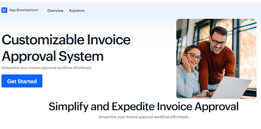 Kissflow Invoice Approval Automation Landing Page
