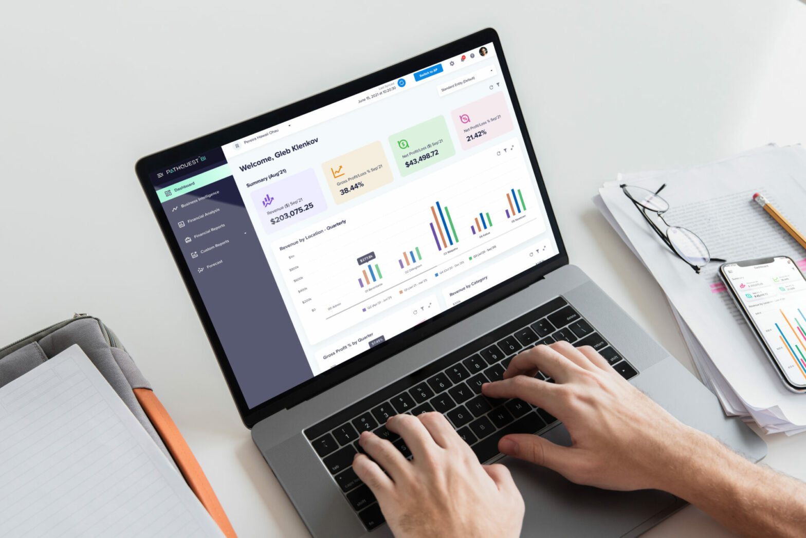 Accounting On Fingertips: Accounting Dashboard